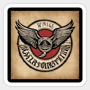 Vintage wings Sticker